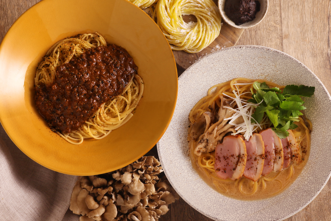 秋の旨味たっぷり贅沢和パスタをご紹介いたします！