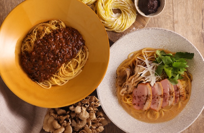 秋の旨味たっぷり贅沢和パスタをご紹介いたします！