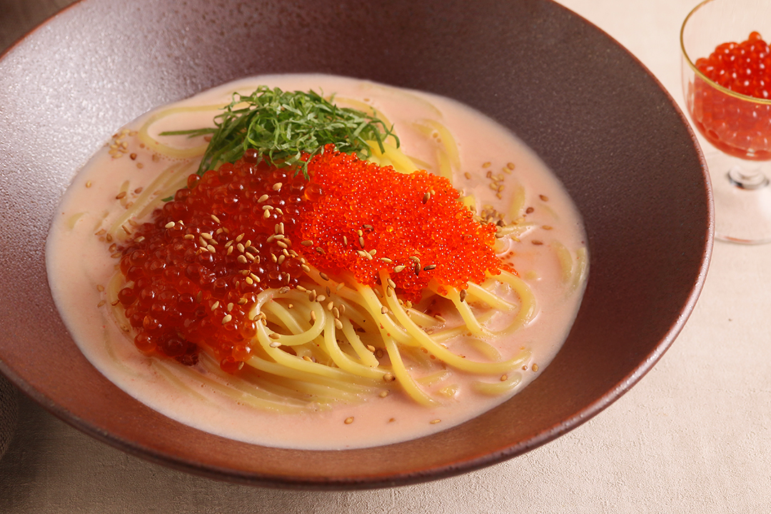 いくらととびこの明太クリーム