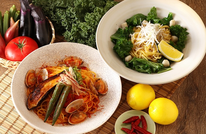 季節の恵みを味わう、夏の和パスタ。『こなな』から、季節限定パスタとかき氷が登場。